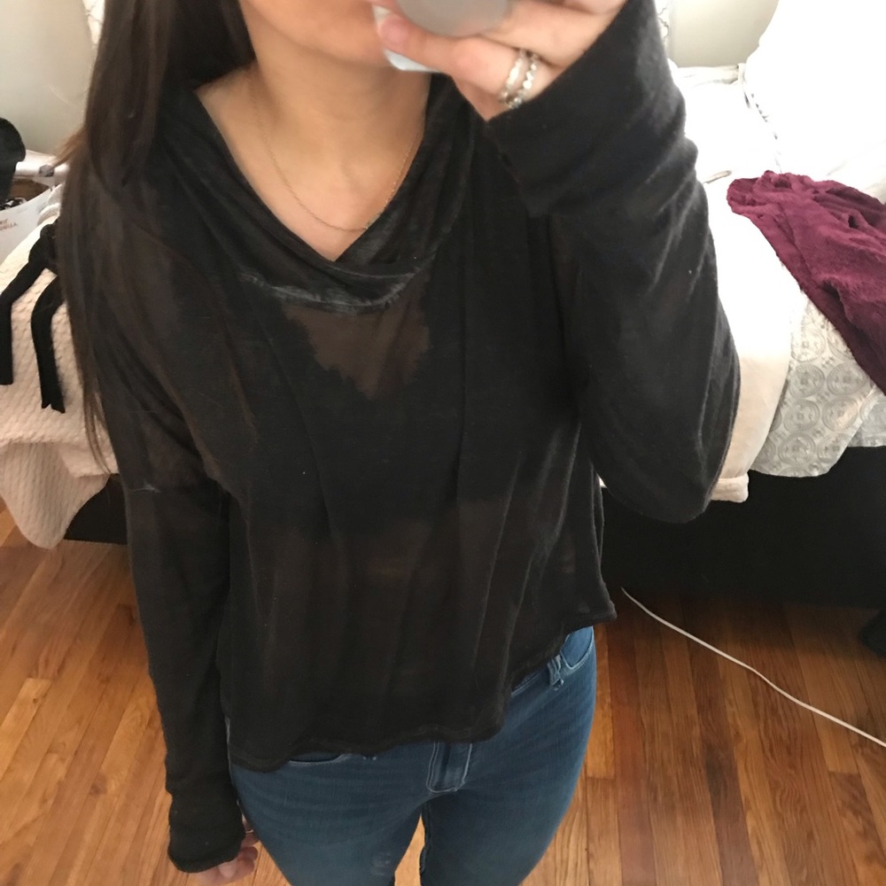 Dark gray hoodie